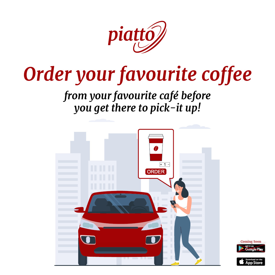 Order your favourite coffee, from your favourite cafe with Piatto